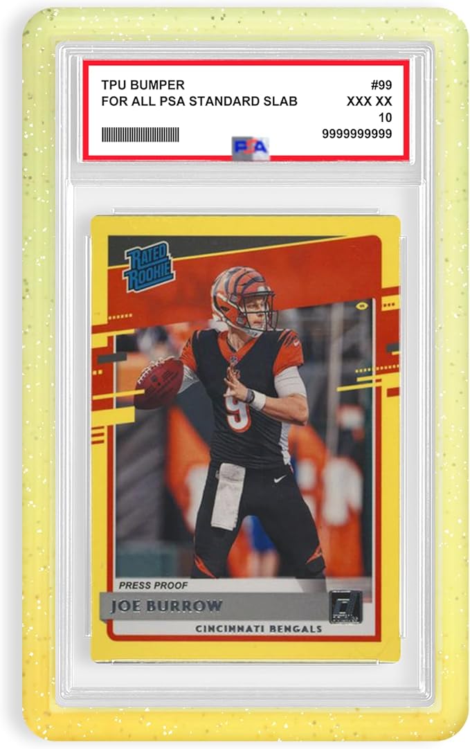 NAKIS Slab Guard for PSA Graded Cards, 1 Pack TPU Slab Protector Graded Bumper Guard for PSA Graded Card Only, Gradient Color Glitter Limited Edition, COLOR7