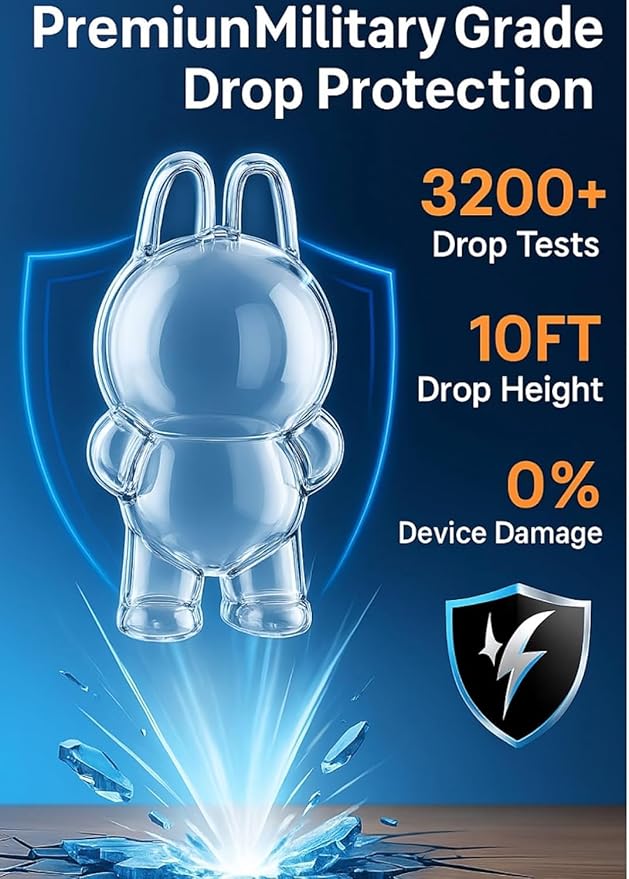Protective Case Cover for Standing - Crystal-Clear Hard Display Box with Keychain & Dustproof Cover, Dustproof Scratch-Resistant Portable Hanging Case for Standing(Figure Not Included)