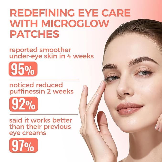 Eye Patches With Caffeine & Hyaluronic Acid,Helps Reduce Look Of Dark Circles, Puffiness & Fine Lines,Deep Hydrating Anti-Wrinkle Eye Pads,1BOX(3 Pack)