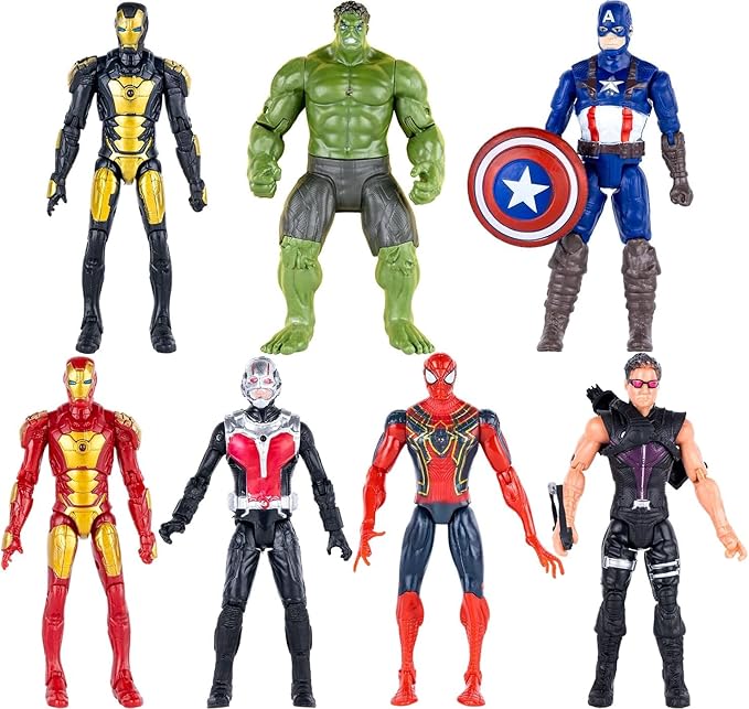 14 pcs Big Set Superhero Action Figures – Collectible Models 6.5-inches Tall, Exclusive Set SuperHero Toys, Holiday Gift for Kids, Figure Cake Topper