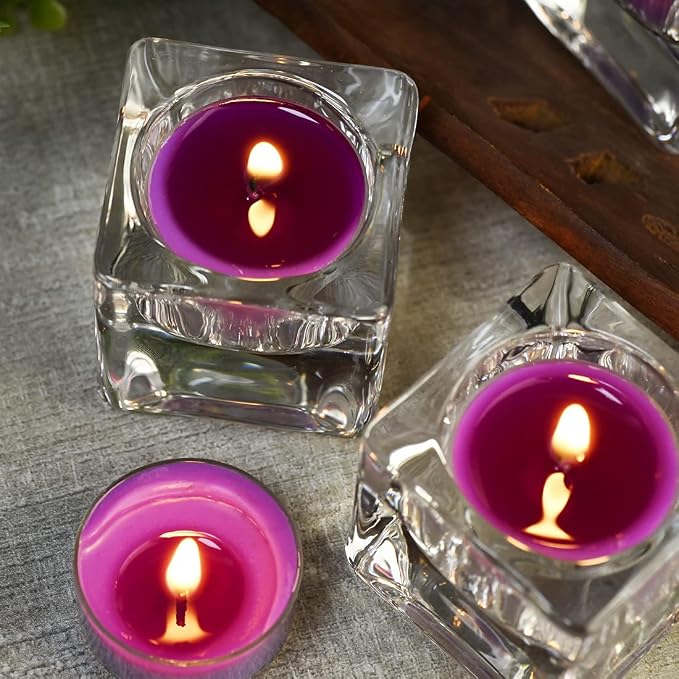 DEYBBY Natural Scented Soy Wax Tealight Candles Bulk, Lavender Aromatherapy Luxury Tea Candle Set of 36-4 Hour Burning Great Gift for Valentine's Day