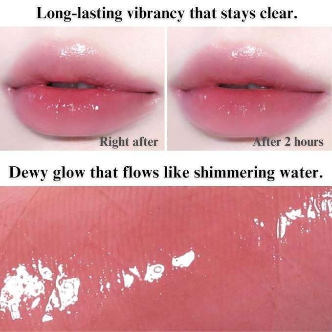 BBIA Glow Tint – Lip Plumping Volumizing Glossy & Glowy Lip Stain Naturally Moisturizing Comfortable Texture Lightweight Long-Lasting Vivid Color Non-Sticky Korean Makeup (28 CHILLING, Pack of 1)