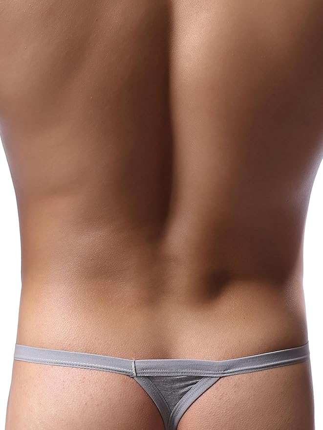 iKingsky Men's Modal G-string Underwear Sexy Pouch Y-back Thong Panties