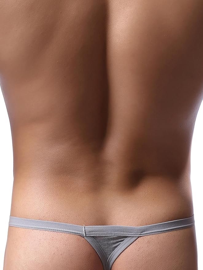 iKingsky Men's Modal G-string Underwear Sexy Pouch Y-back Thong Panties