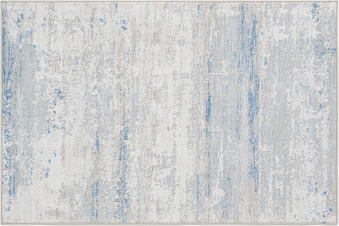 Washable Rugs 2x3 Area Rugs for Living Room- Modern Abstract Entryway Rugs for Bedroom,Dining Room,Kids Room,Soft Low Pile Small Carpet with Non Slip Rubber Backing for Home Office Front Door