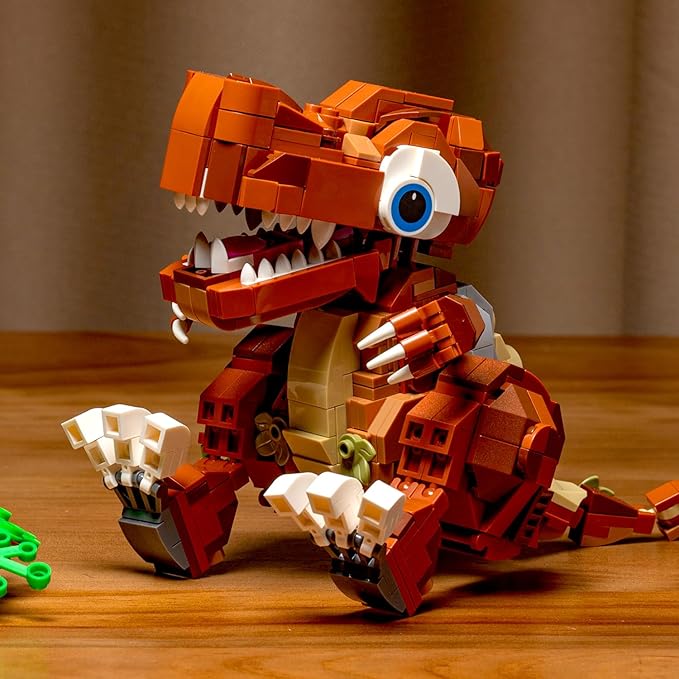 Dinosaur Building Set - Baby T. rex Jurassic Style, with Gift Box Packaging, Educational Construction Toy for Boys Girls Ages 6+,Realistic Tyrannosaurus Model for Kids Educational Creative