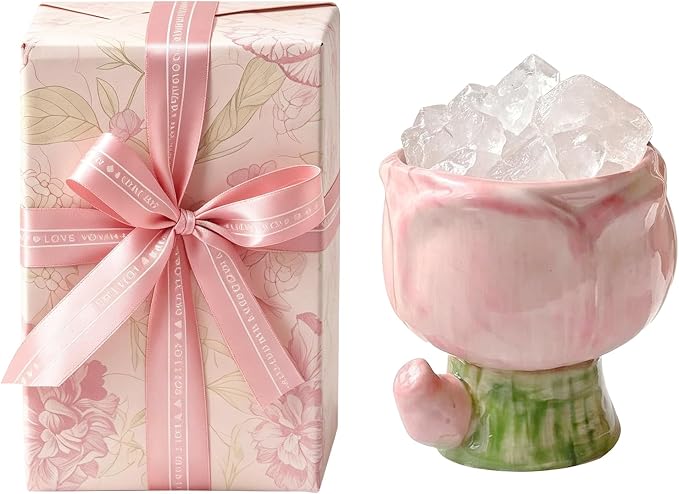 Tulip Crystal Stone Aroma Diffuser,Aromatherapy Diffuser for Home, Bathroom, Office, Home Decor,Perfect for Meditation Reflection Bedroom Decoration (No Essential Oils)