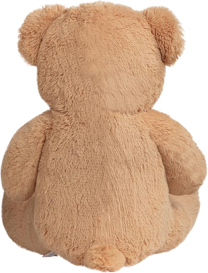 Big Teddy Bear Stuffed Animal Giant Teddy Bear Plush with Red Ribbon Bow Plush Toy Gift for Girlfriend Birde 36 inch Tan