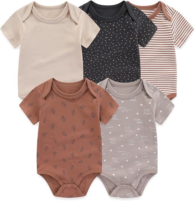 JELYLOVE Unisex Baby Boy Girl Bodysuits Sets 20 Pack Cotton Casual New Born Clothes Comfort Infant Outfit Essentials