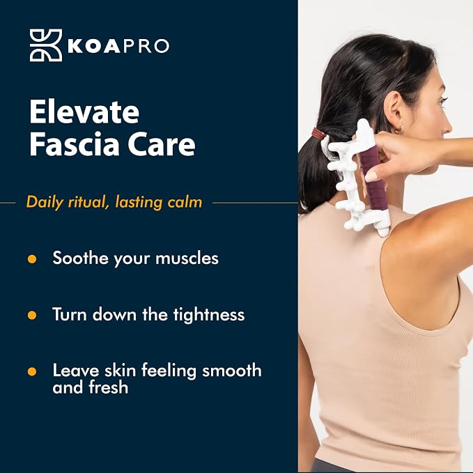 KOA KOAPRO Cellulite & Fascia Massage Tool – Massage Tools for Deep Tissue, Trigger-Point, Self Massage Tools for Back, Neck & Legs; Supports Flexibility, Mobility & Whole-Body Care