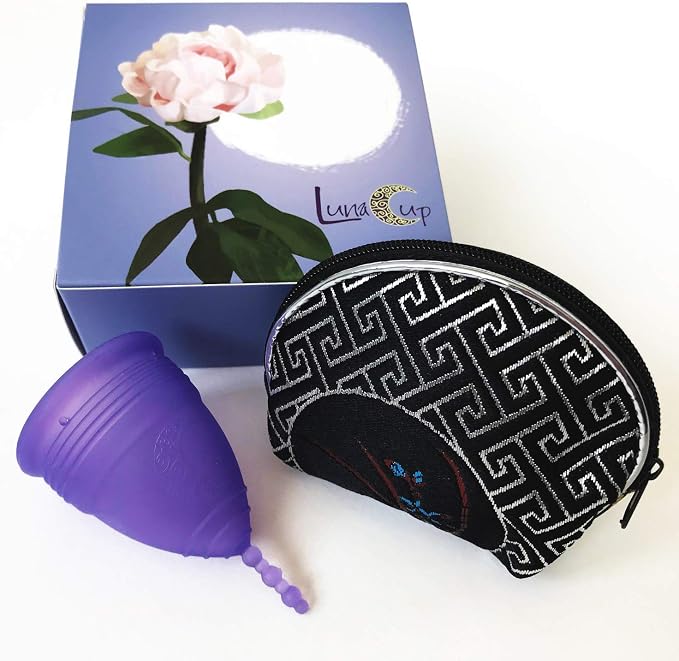 Luna Menstrual Cup Set with Storage Bag (1 Large Violet)