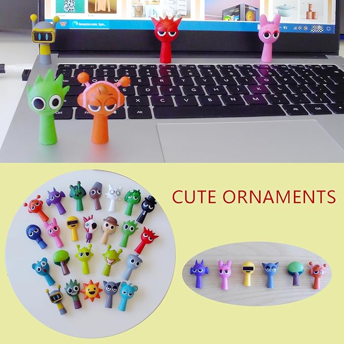 Sprunki Action Figures Mystery Box - 24Pcs Collectible Figurines for Adults, Party Cake Toppers, Office Room Decor Gift Set