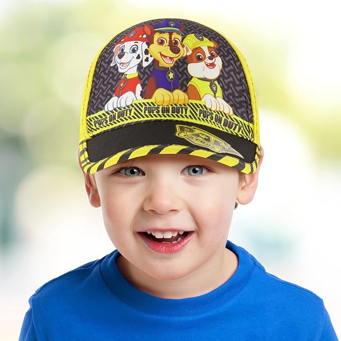 Nickelodeon Boys Baseball Cap, Paw Patrol Marshall Adjustable Toddler Hat, Ages 2-4 Or Boy Hats for Kids Ages 4-7