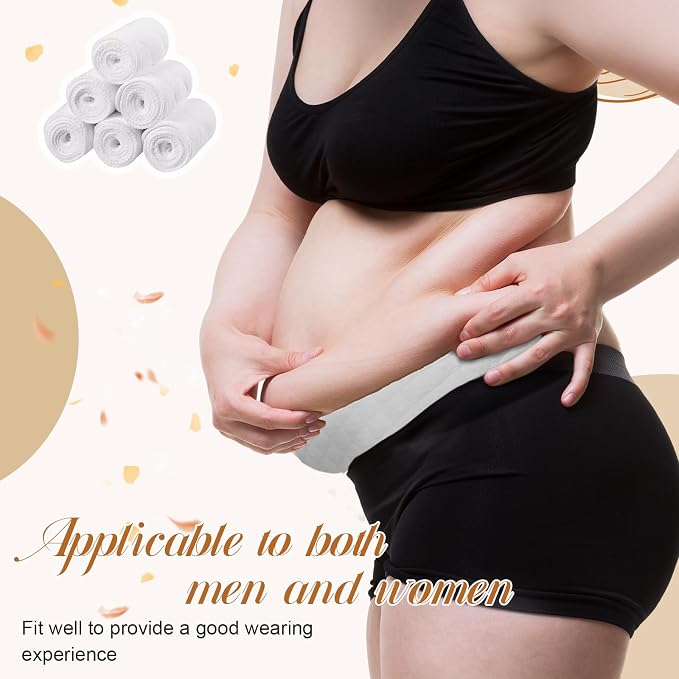 6 Pcs Cotton Tummy Liners for Skin Folds, Under Belly Sweat Liners for Sweat Rash, Cloth for Sweat Absorbing