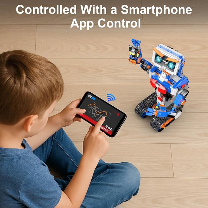 Robot Robotics for Kids Ages 8-12 Boys Girls with App & Remote Control, stem Toys for Boys Age 8-12, Build Your Own Robot STEM Building Sets Toys, Birthday (623 PCS)