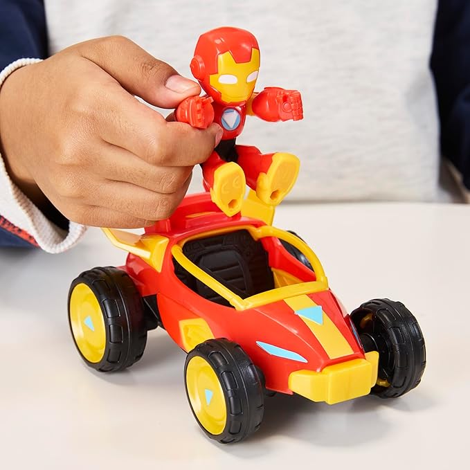 Marvel Toy Bundle, 3 Action Figures with 3 Vehicles & Accessories, 3-Inch Super Hero Toys for Kids, Ages 3+