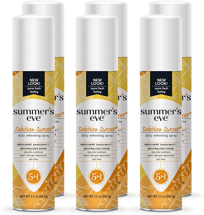 Summer's Eve Feminine Spray Tahitian Sunset 6 Pack and Blissful Escape 3 Pack