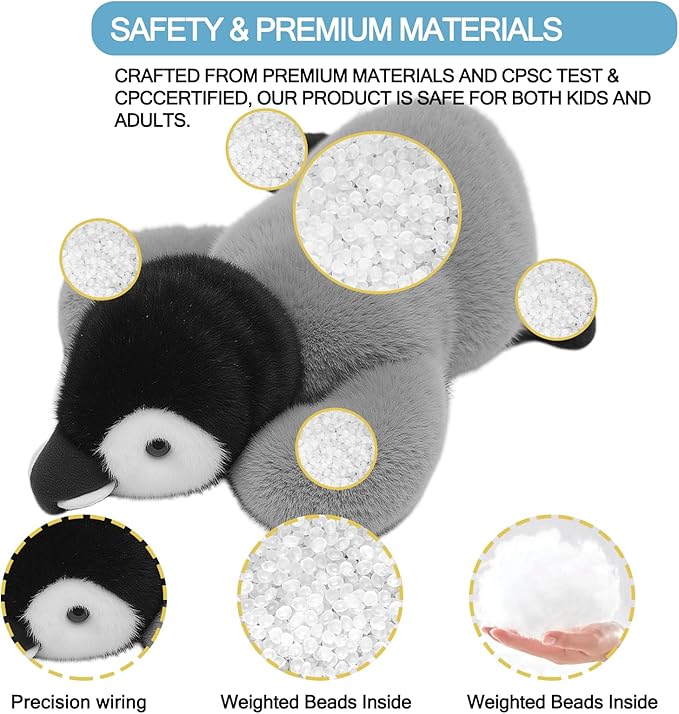 7.8in Penguin Stuffed Animal Cute Penguin Plush Toys Stuffed Penguin Ultra Soft Penguin Gifts for Kids Girls Boys