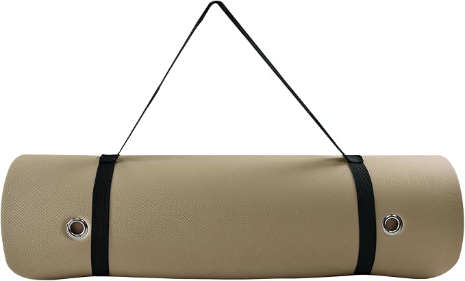 TONE Fitness Hanging Yoga Mat, Pilates Mat, Exercise Mat for Home Workouts with Carry Strap | V Pattern | Multiple Colors
