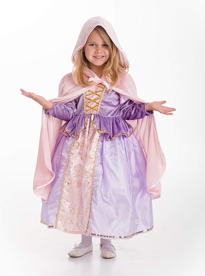 Little Adventures Traditional Pink Cloak Girls Costume - S/M (1-5 Yrs) - Machine Washable Child Pretend Play and Party Dress-up with No Glitter