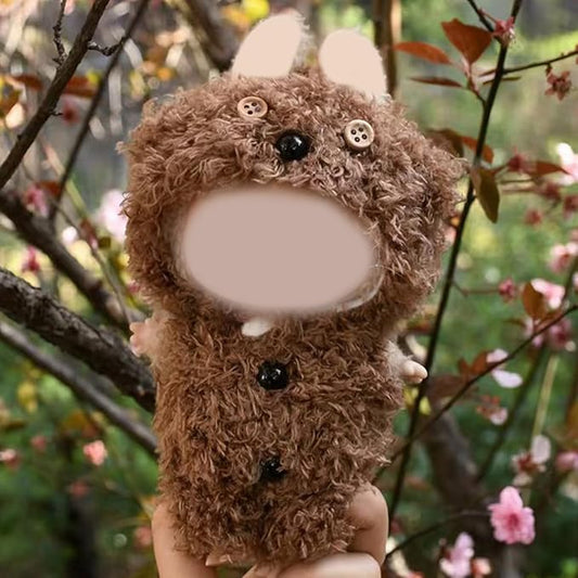 Clothes for 17cm Dolls Cute Animal Clothes Accessories, FashionOutfit Suitable for 6.69inch (17cm) Doll Soft Cotton Clothing Replacement(No Doll)