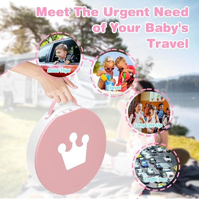 2025 Upgraded Portable Potty Training,Foldable Toilet,Travel Potty for Toddler, Apply to Seat Emergency Toilet for Camping, Outdoor,Car, Indoor, Including 3 rolls of garbage bags(Pink)
