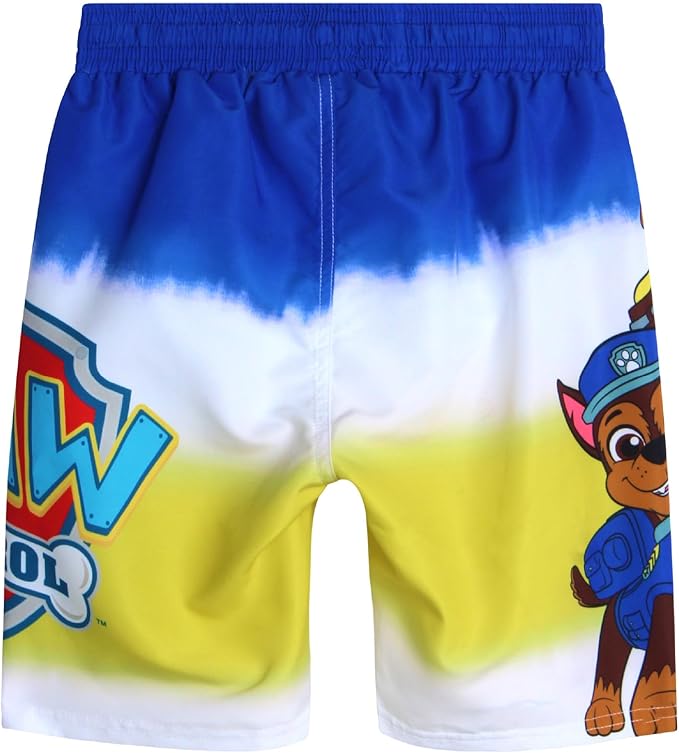Nickelodeon Boys Swim Trunks - Paw Patrol TMNT Quick Dry Graphic Boys Swim Shorts for Toddler and Little Boy
