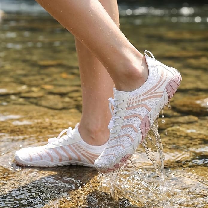 Barefoot Shoes for Women & Men, Grounded Walking Hiking Barefoot Shoes, Wide Toe Box Non-Slip Water Athletic Footwear, Comfortable Vitality Barefoot Footwear, Trail Running Sneakers Unisex