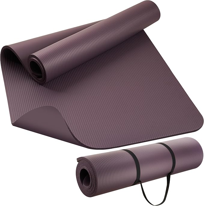 KEEP Extra Thick NBR Yoga Mat for Women & Men, 15mm Thick, 72”x32” Large Exercise Mat with Non-Slip Workout Mat for Yoga, Pilates, Stretching, Meditation – Wide & Cushioned Fitness Mat