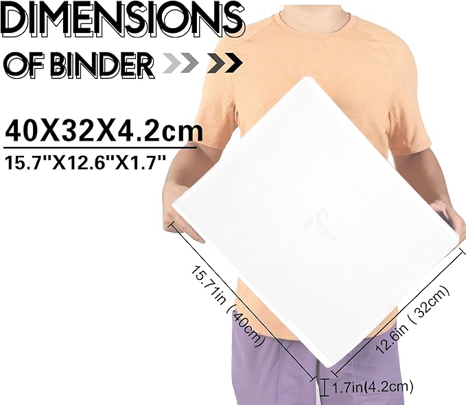 Top Loader Binder for Cards, 9 Pocket, Holds Up to 360 Toploaders with Ringless 20 Double-Sided Sleeves, Side Loading Top Loader Card Binder with Zipper for Trading Sports Cards in 3" x 4" Toploaders