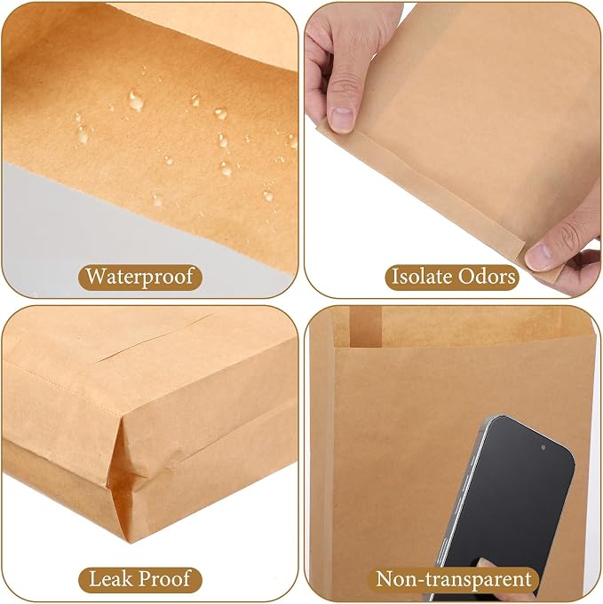 500Pcs Waxed Sanitary Napkin Disposal Bags, 7.5'' x 10'' x 3.5'' Feminine Hygiene Liner Bag, Tampon Disposal Bags Bulk for Business Restroom Bathroom Personal Dispensers
