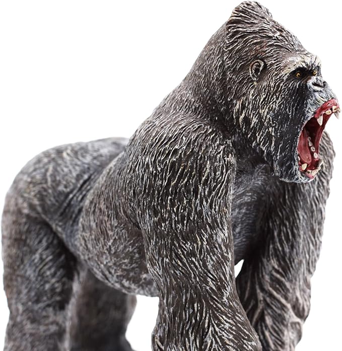 Gorilla Toys Action Figure Rampage Gorilla Fight Mode Ape Solid Wild Animal Figurines for Role Playing Story Telling Toy