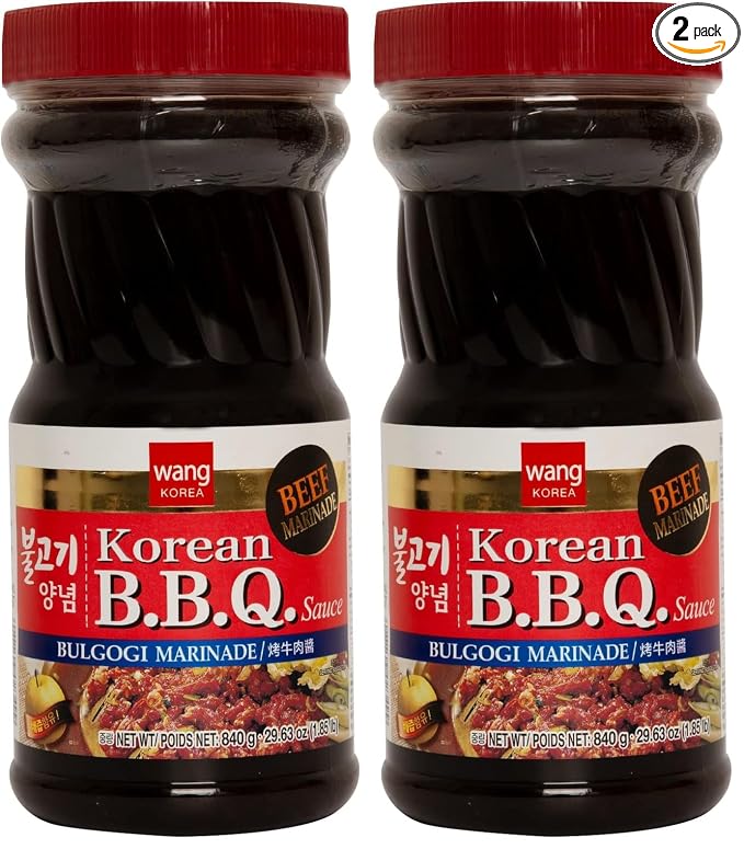 Wang Bulgogi Marinade, Sweet and Quick Fire Flavor, Korean Barbeque Sauce, 29.63 Ounce (Pack of 2)