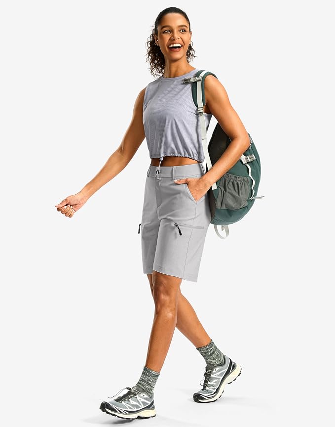 G Gradual Women's 7"/9" Hiking Cargo Shorts Quick Dry Lightweight Golf Outdoor Work Summer Travel Shorts with Pockets