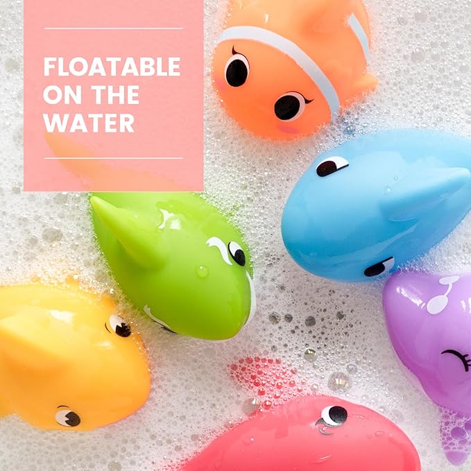 Hely Cancy Bath Toys for Kids - No Hole Baby Toys for 1 Year Old Infant Boys&Girls, Shower Water Pool Toys