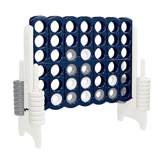 ECR4Kids Jumbo 4-To-Score, Giant Game, Navy/White