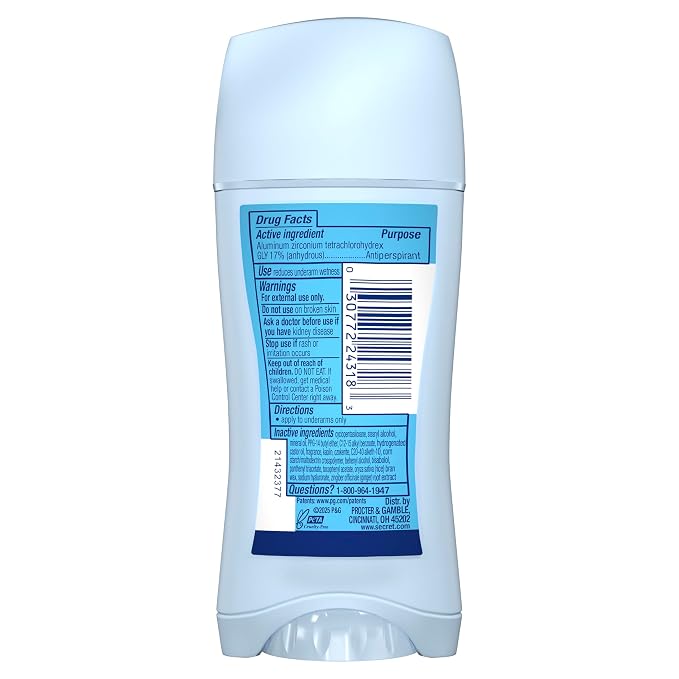 Secret Fresh Antiperspirant Deodorant for Women, 72hr Freshness on the Rocks with Pro-Hyaluronic Acid, Miami Mocktails Edition, Invisible Solid, Mango Tango with Mango & Hibiscus Scent, 2.6 oz