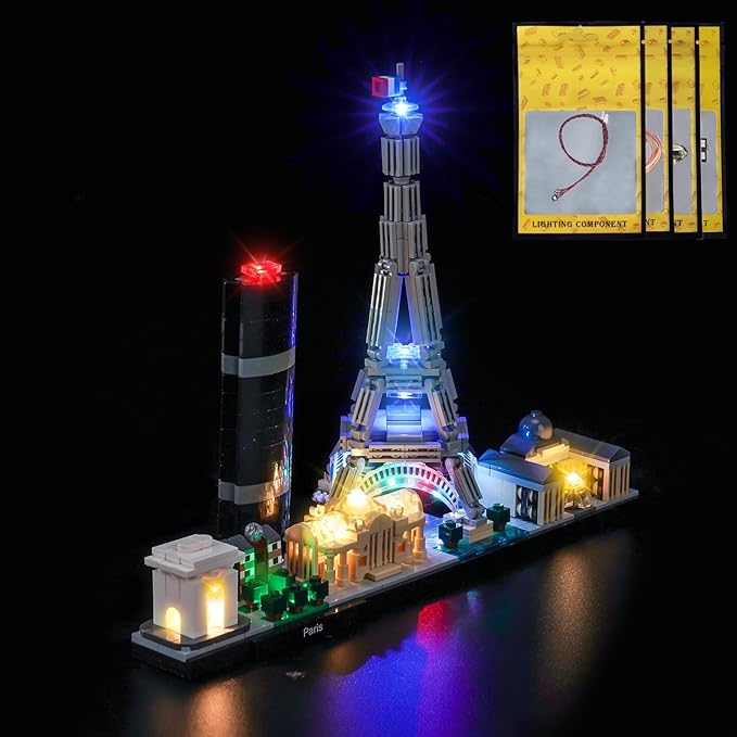 LED Lighting Compatible with LEGO 21044 Paris City Skyline - JUST Lights, Light Kit Compatible with LEGO Architecture 21044 Paris, NOT Included The Model Set