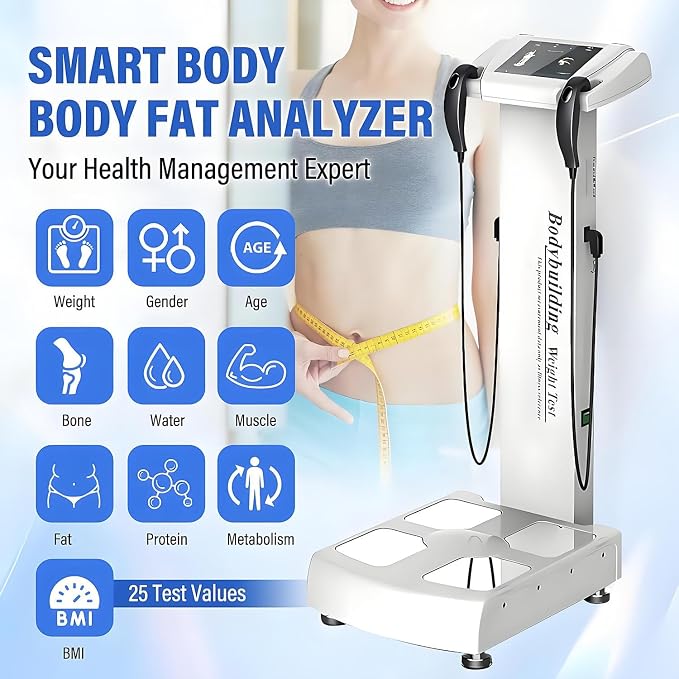 Digital Body Composition Analyzer BMI Body Fat Muscle Mass Measurement Tool for Health Monitoring