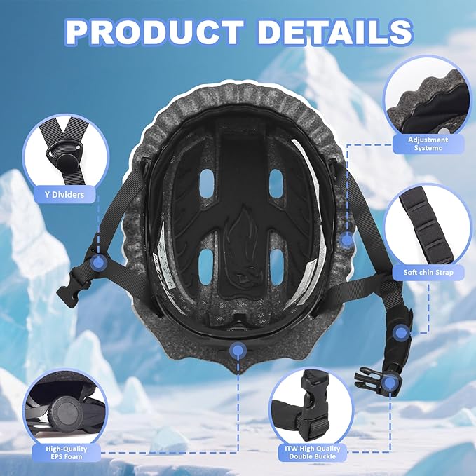 Toddler Kids Bike Helmet,3D Dinosaur Helmets for Boys Girls Infant/Baby to Children 1/2/3/4/5/6/7/8 Years Old Lightweight Adjustable Multi-Sports Bicycle Scooter Skateboard Skating Cycling