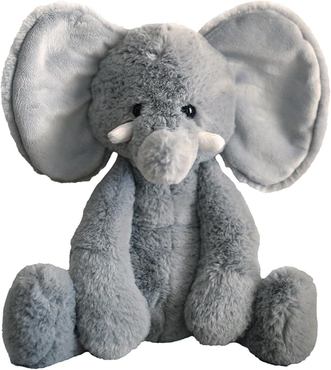 World's Softest Plush Elephant, Lushee, Large, 16" Stuffed Animal for Baby, Toddler, Kids, Adults - Elephant Plush Toy-Adorable Toy Made from Kid-Friendly, Quality Materials