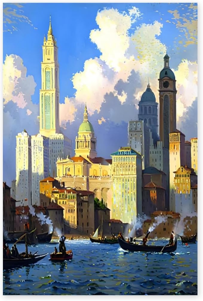 Custom Paint by Numbers for Adults from Your Photo - Personalized DIY Painting by Numbers Kit on Unframed Stretched Canvas for Beginners, Includes Brushes & Acrylic Paints - Unique Gift (16x24 Inch)