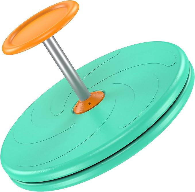 Spinner-X Seated Spinner Sensory Toy, Sit Spinner Toy Bigger Size and Durable Material for Kids- Ages 3 and up (Green) by BARNEY KAITE BS…