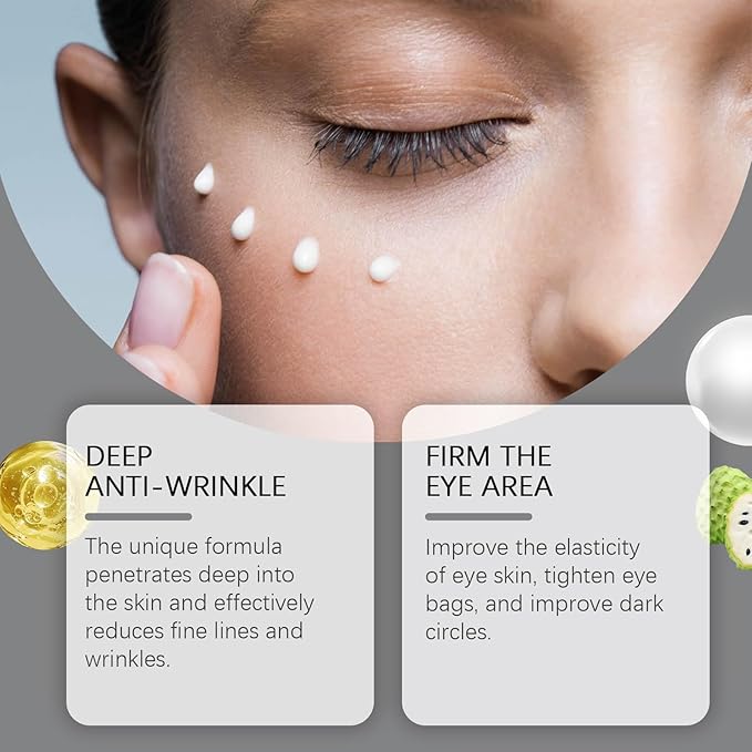 Hydrating Eye Cream - Reduces Fine Lines, Boosts Elasticity, Improves Eye Contour(3pcs)