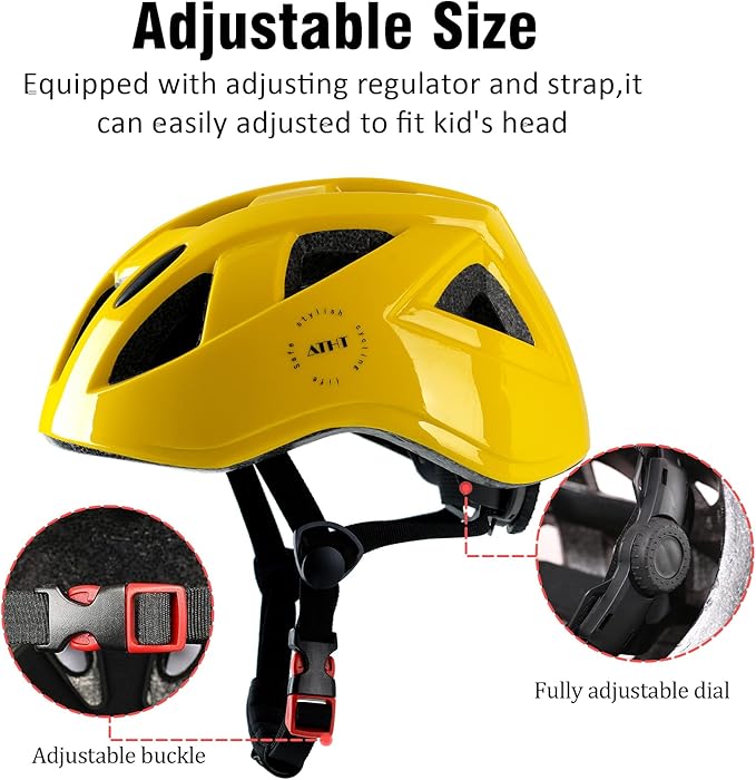 Kids Bike Helmet,2 Sizes Adjustable for Youth Child Boys & Girls Ages 3-5-8-14,Ventilation and Multi-Sport for Bicycle Skate