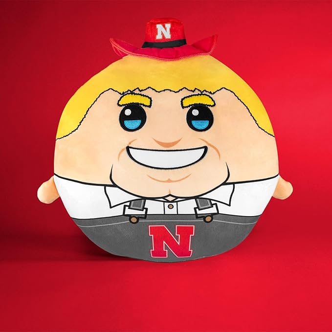 Bleacher Creatures Sleep Squad Nebraska Huskers Herbie 12" Mascot Kiri Cloud Plushie - Official Collegiate Plush