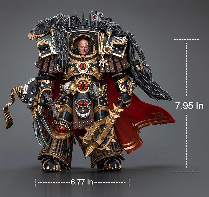 JOYTOY Warhammer 40K 1/18 Action Figures, Sons of Horus Warmaster Horus Primarch of The XVlth Legion Perfect for Collectors & Decor, Ideal Gift for Birthdays, Christmas, Character Figure - JT9787