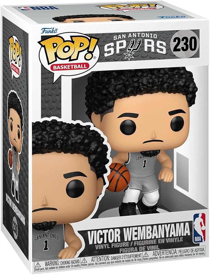 Funko Pop! NBA: Spurs - Victor Wembanyama - Collectable Vinyl Figure - Gift Idea - Official Merchandise - Toys for Kids & Adults - Sports Fans - Model Figure for Collectors and Display