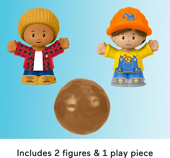 Fisher-Price Little People Toddler Toys, Work Around Town 5-Piece Vehicle & Figure Set for Pretend Play Kids Ages 1+ Years