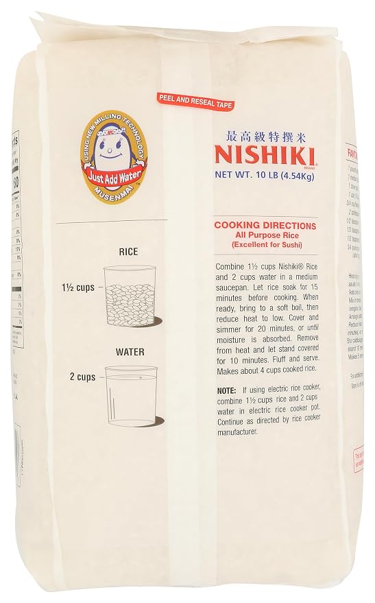 Nishiki Premium Sushi Rice, 10lbs
